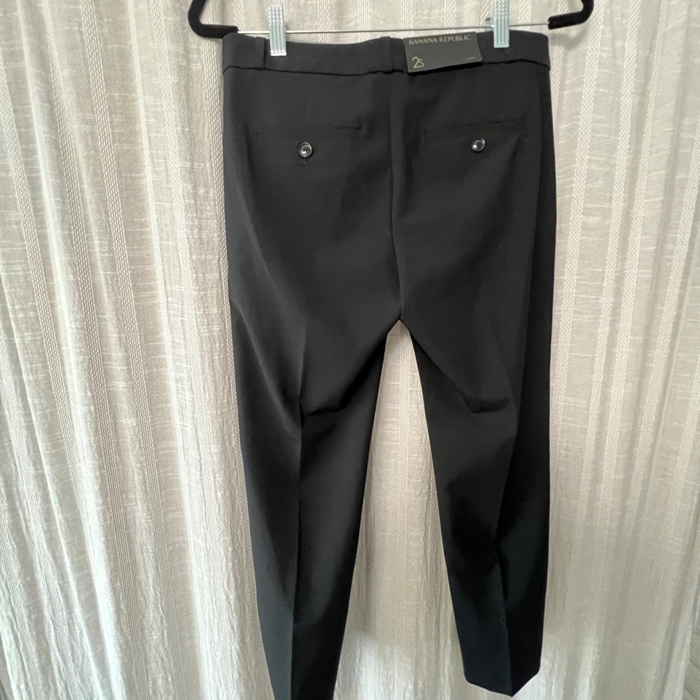 Banana Republic Black Wool Avery Pant - 2s - Petite - Picture 5 of 6